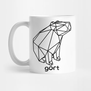 CAPYBARA GORT LOW POLY MINIMALISTIC MODERN ANIMAL Mug